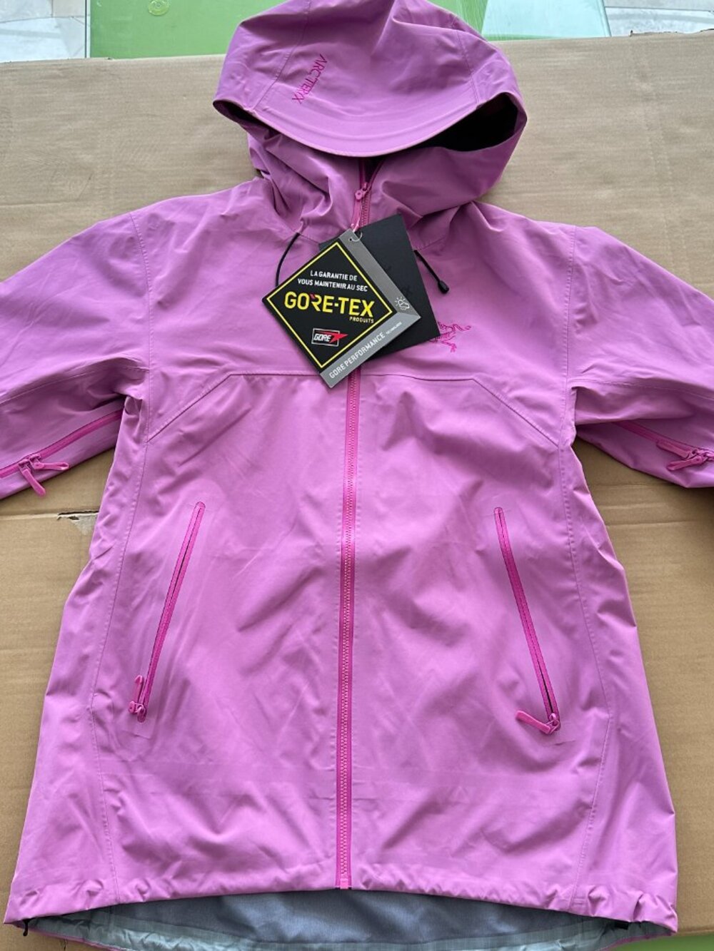 Arc'teryx Jacket Waterproof Hooded Hardshell Jacket Sz L - Picture 2 of 5